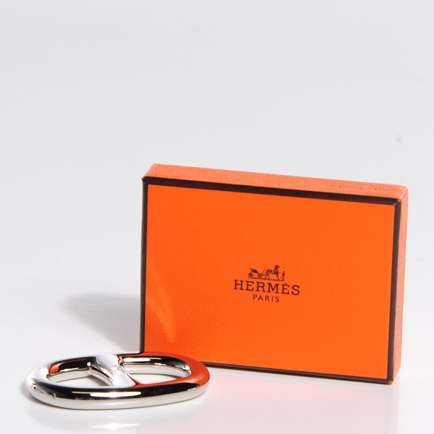 Hermes Palladium Chaine D'Ancre Scarf Ring 4 of 4