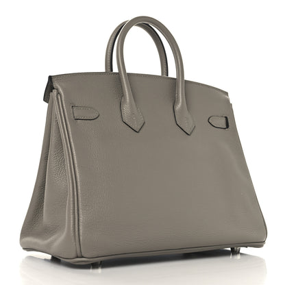 Hermes Taurillon Novillo Birkin 25 Gris Asphalte 3 of 13