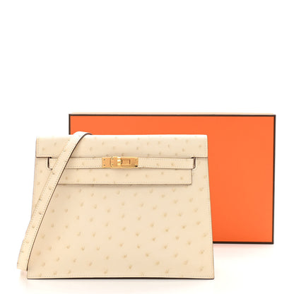 Hermes Ostrich Kelly Danse II Belt Bag Nata 13 of 13