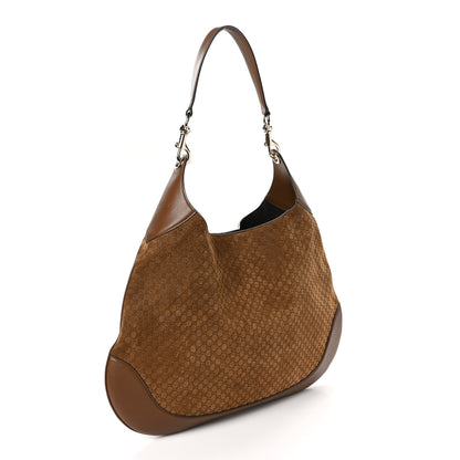 Gucci GG Suede B Large Shoulder Bag Brown 4 of 11