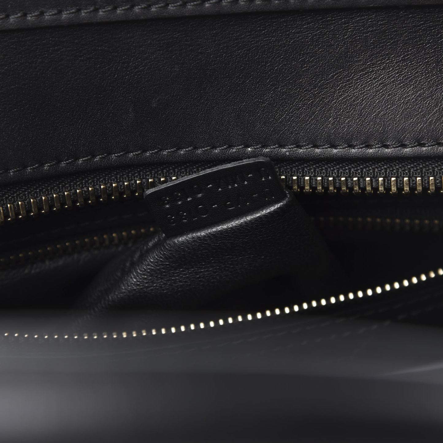 Elephant Calfskin Micro Tri-Color Luggage Black