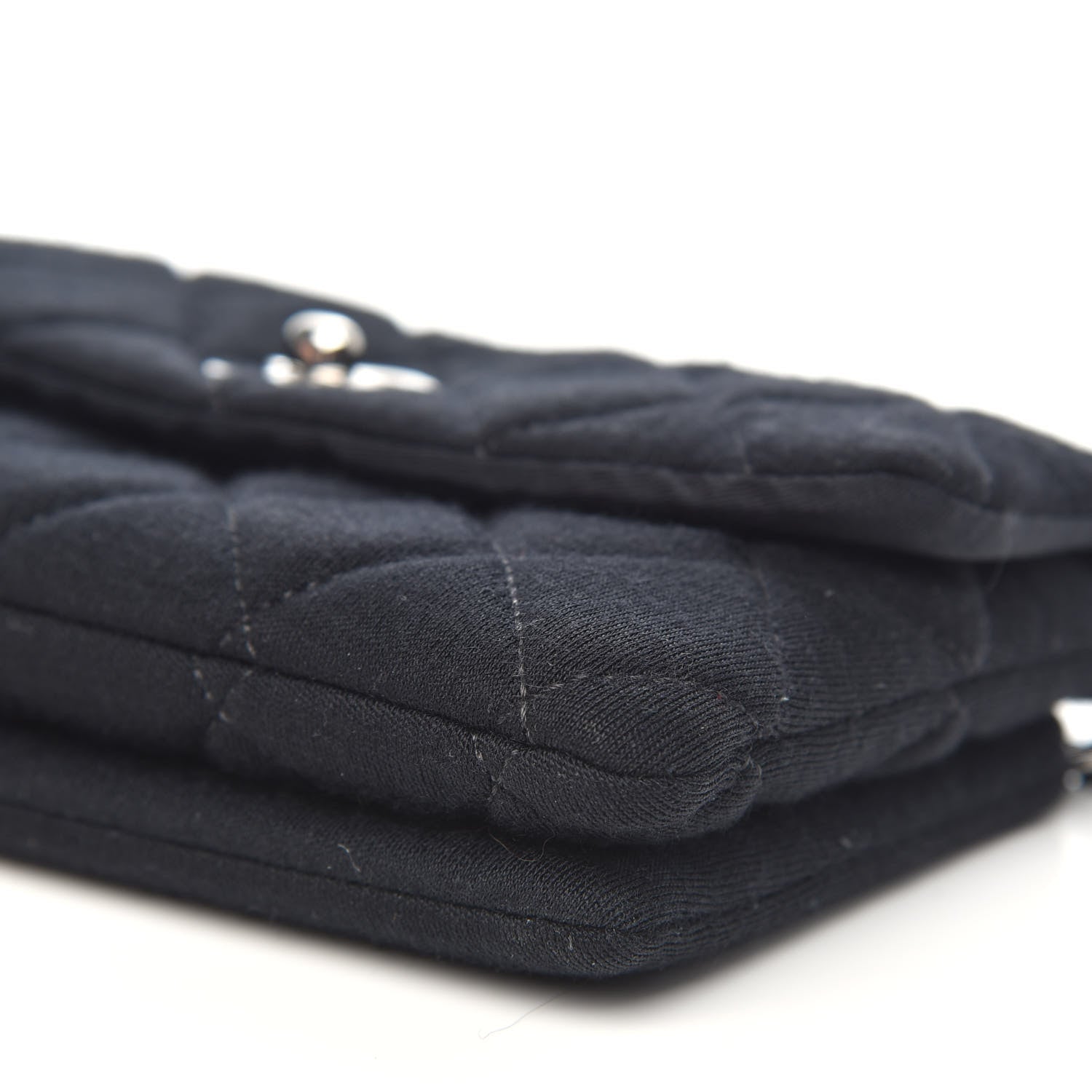 Chanel Jersey Quilted Mini Flap Black 9 of 10