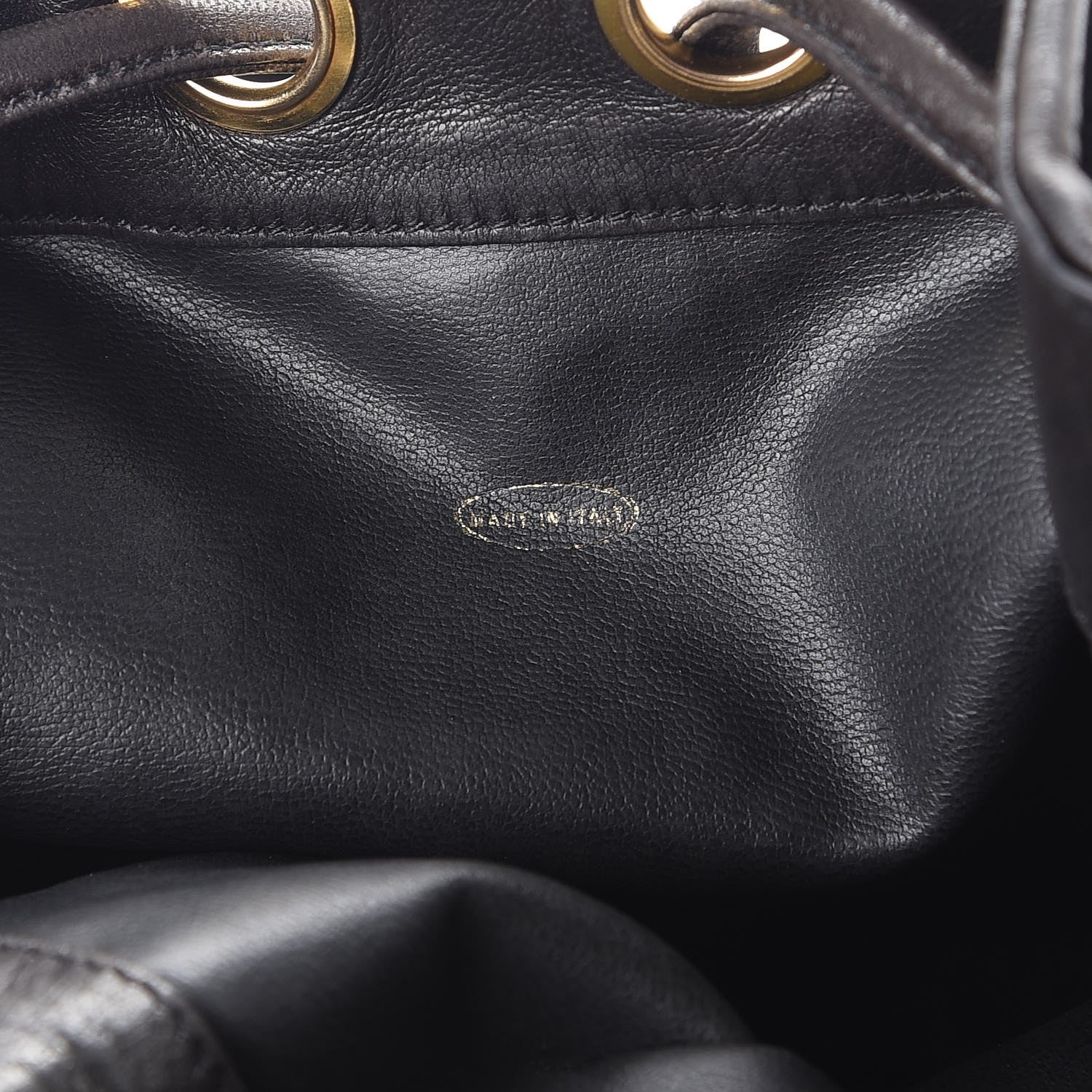 Chanel Velvet CC Drawstring Bucket Bag Black 9 of 12