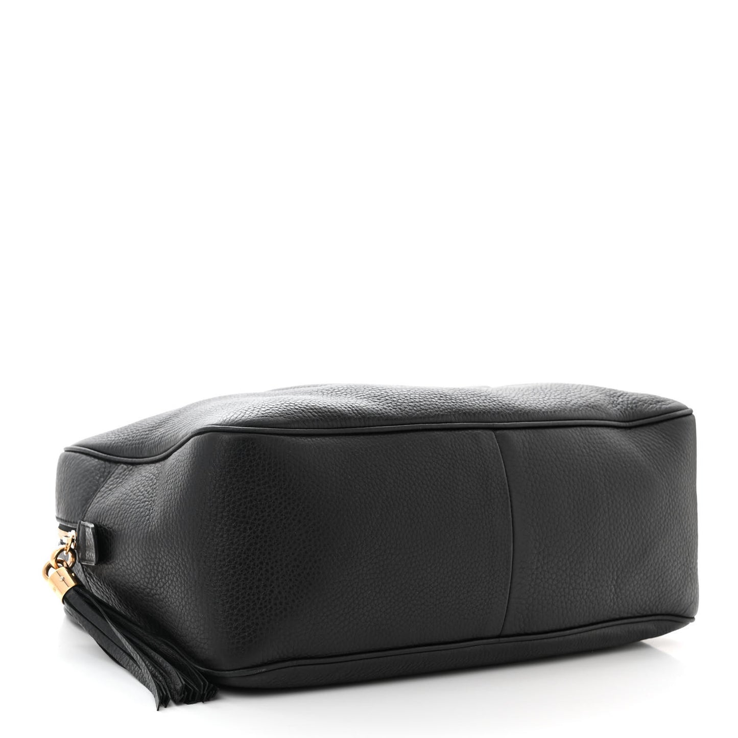 Pebbled Calfskin Medium Soho Bowler Black
