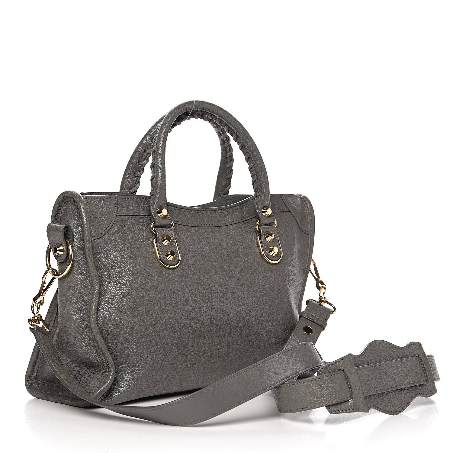 Balenciaga Chevre Gold Metallic Edge Hardware S City Gris Acier 2 of 9