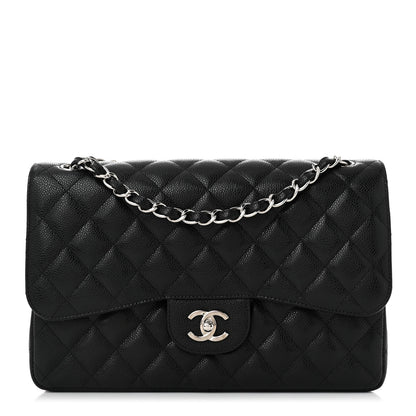Chanel Caviar Quilted Jumbo Double Flap Black 1 of 11