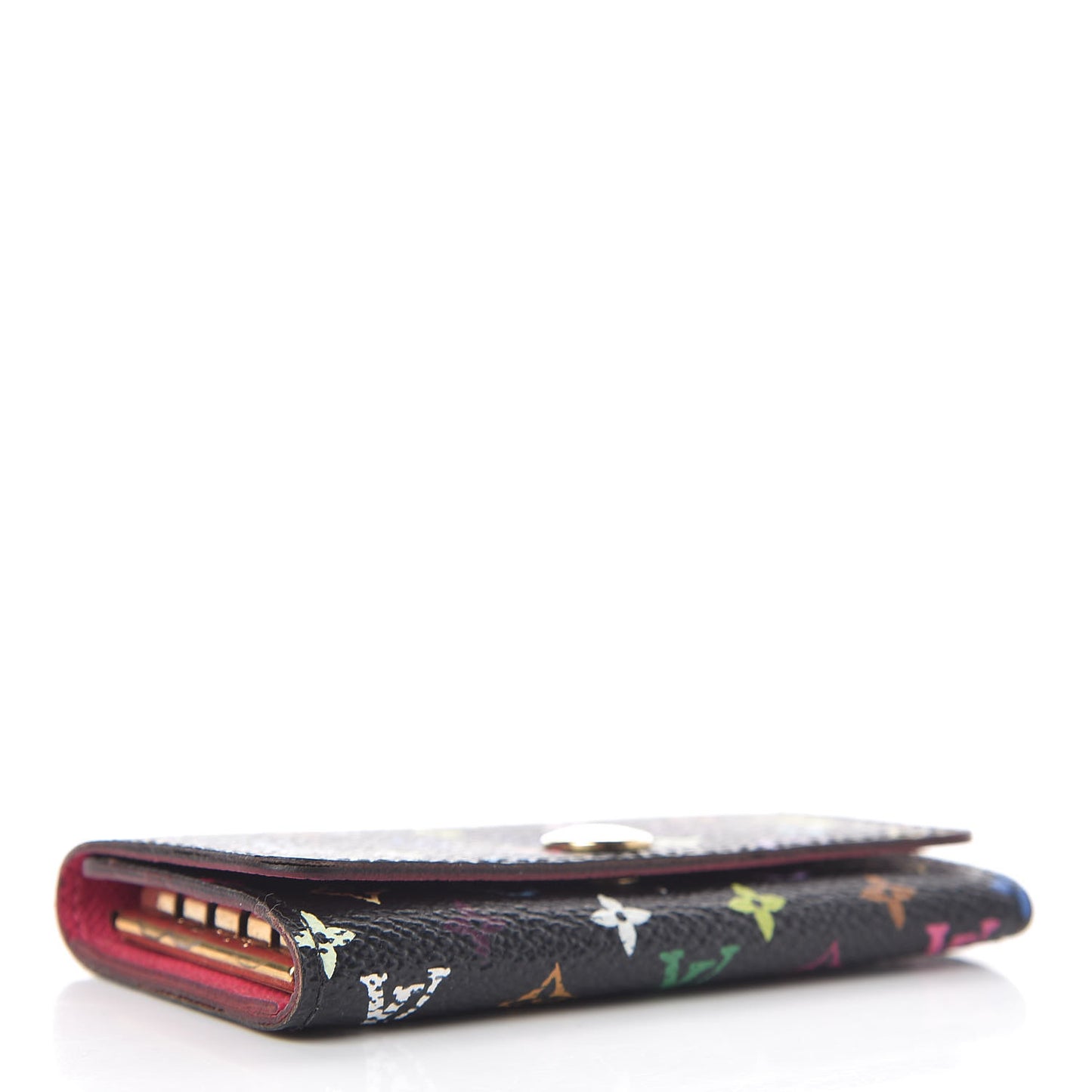 Monogram Multicolor Multicles 4 Key Holder Black Grenade