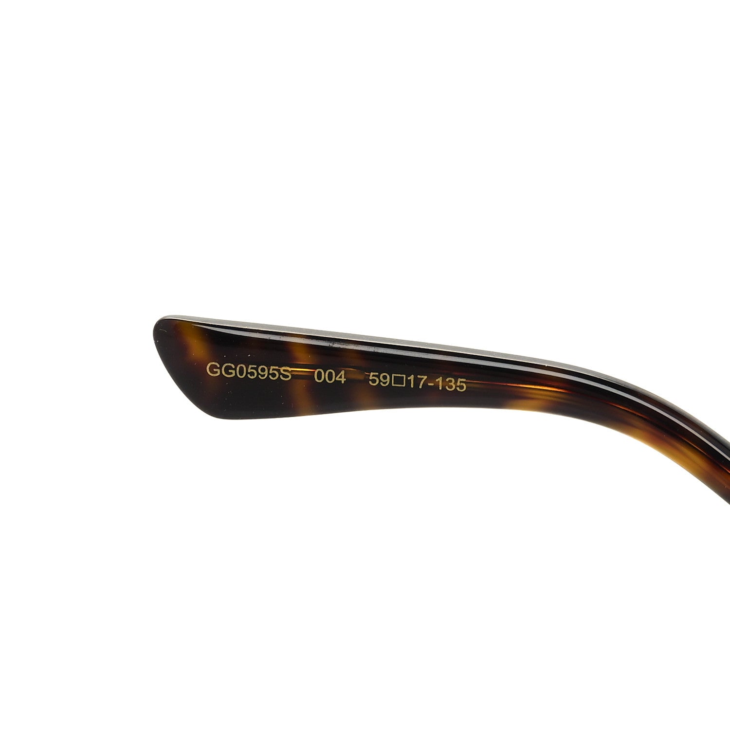 Gucci Metal Round Frame GG0595S Sunglasses Gold Brown 6 of 7