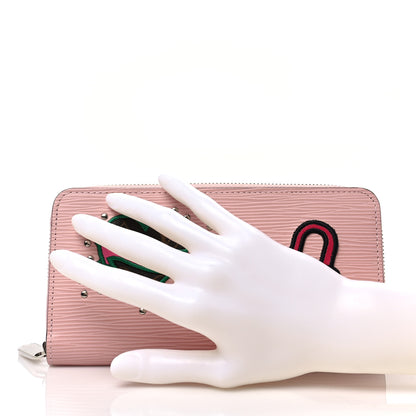 Louis Vuitton Epi LV Stories Zippy Wallet Rose Ballerine 2 of 7