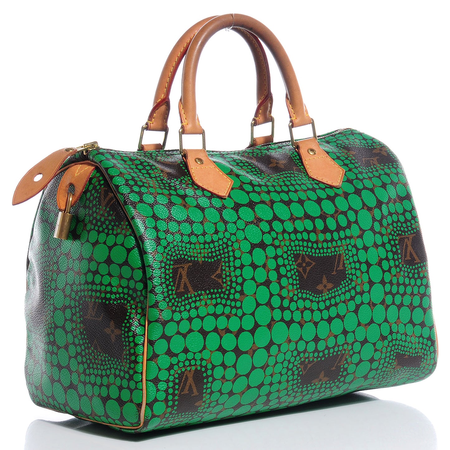 Monogram Kusama Town Speedy 30 Green