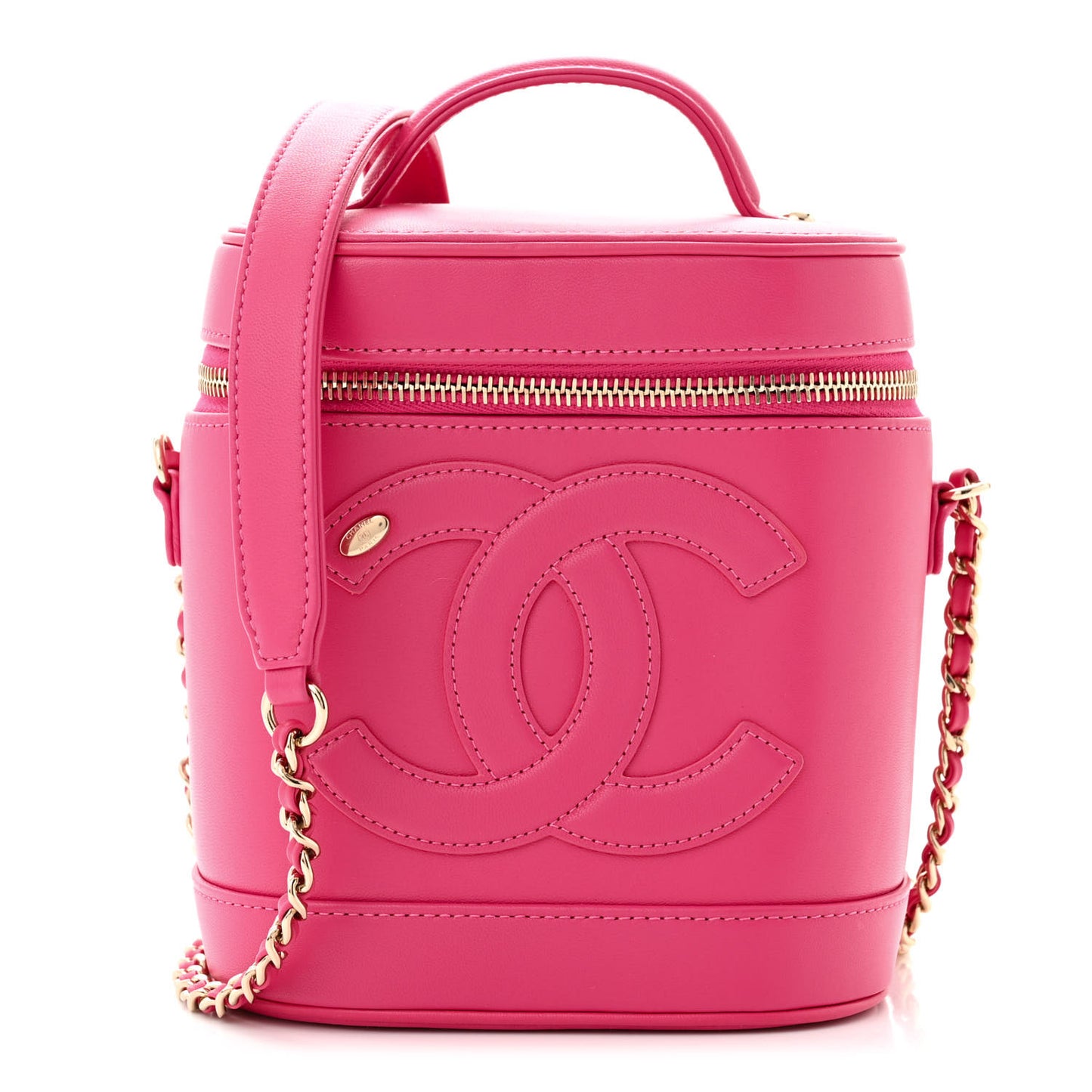 Lambskin Timeless Vanity Cosmetic Case Pink