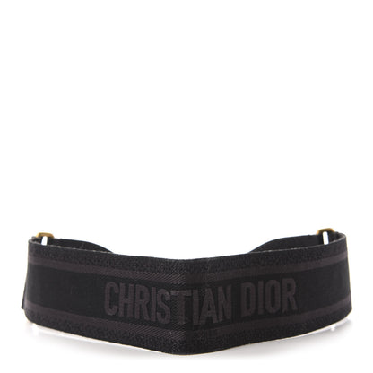 Christian Dior Canvas Embroidered Large Book Belt 80 32 Anthracite 1 of 3