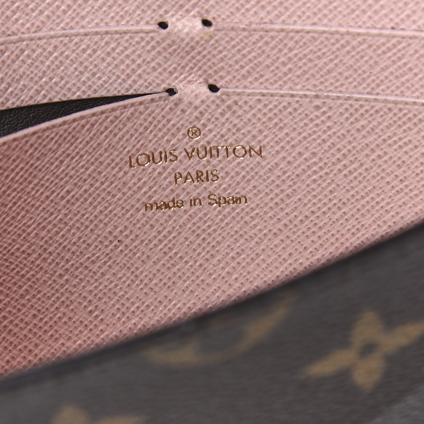 Monogram Jeanne Wallet Rose Ballerine