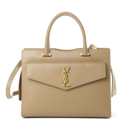 Saint Laurent Grain De Poudre Medium Uptown Tote Dark Beige 1 of 13