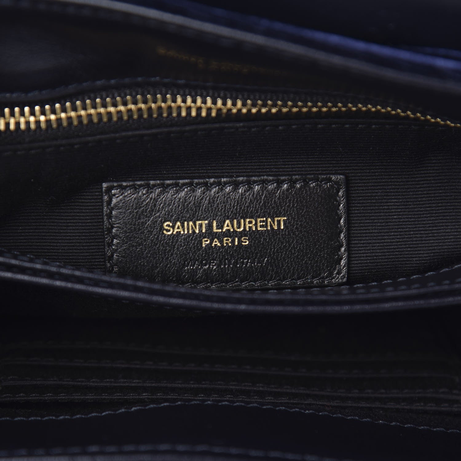 Saint Laurent Velvet Y Quilted Monogram Toy Loulou Crossbody Navy 6 of 11