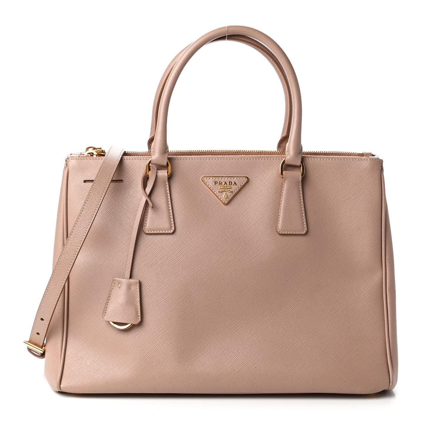 Saffiano Medium Galleria Double Zip Tote Cammeo