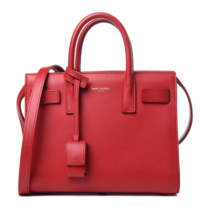 Saint Laurent Calfskin Nano Sac De Jour Lipstick Red 1 of 12