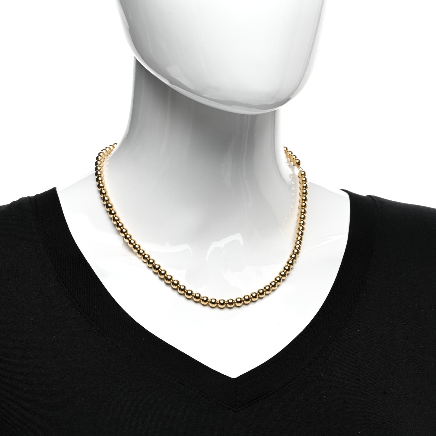 18K Yellow Gold 5.5mm HardWear Bead Necklace
