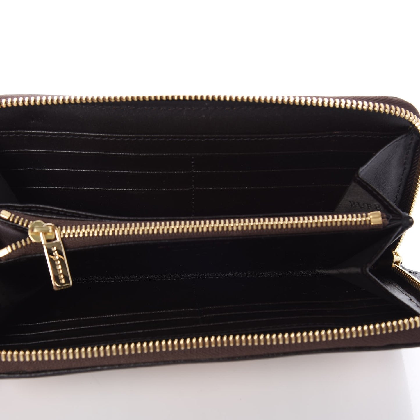 Haymarket Check Large Ziggy Zip Around Wallet Chocolate