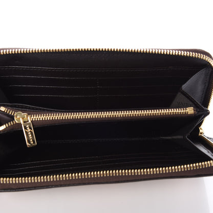 Burberry Haymarket Check Large Ziggy Zip Around Wallet Chocolate 5 of 8