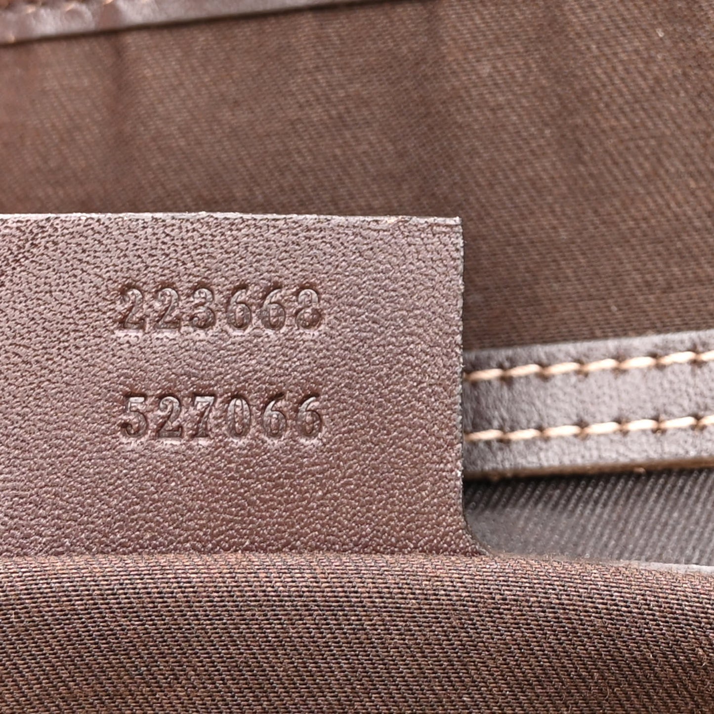 GG Plus Monogram Joy Vertical Tote Dark Brown