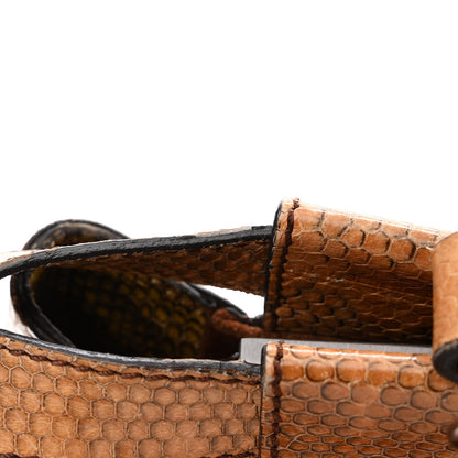 Fendi Watersnake Large Peekaboo Iconic Satchel Brown 12 of 12