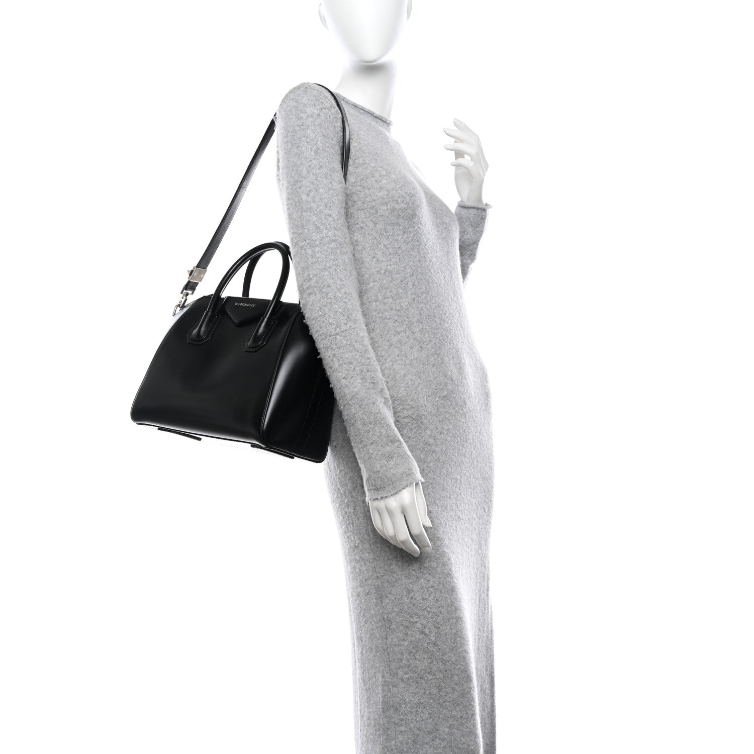 Givenchy Shiny Lord Calfskin Small Antigona Black 2 of 14