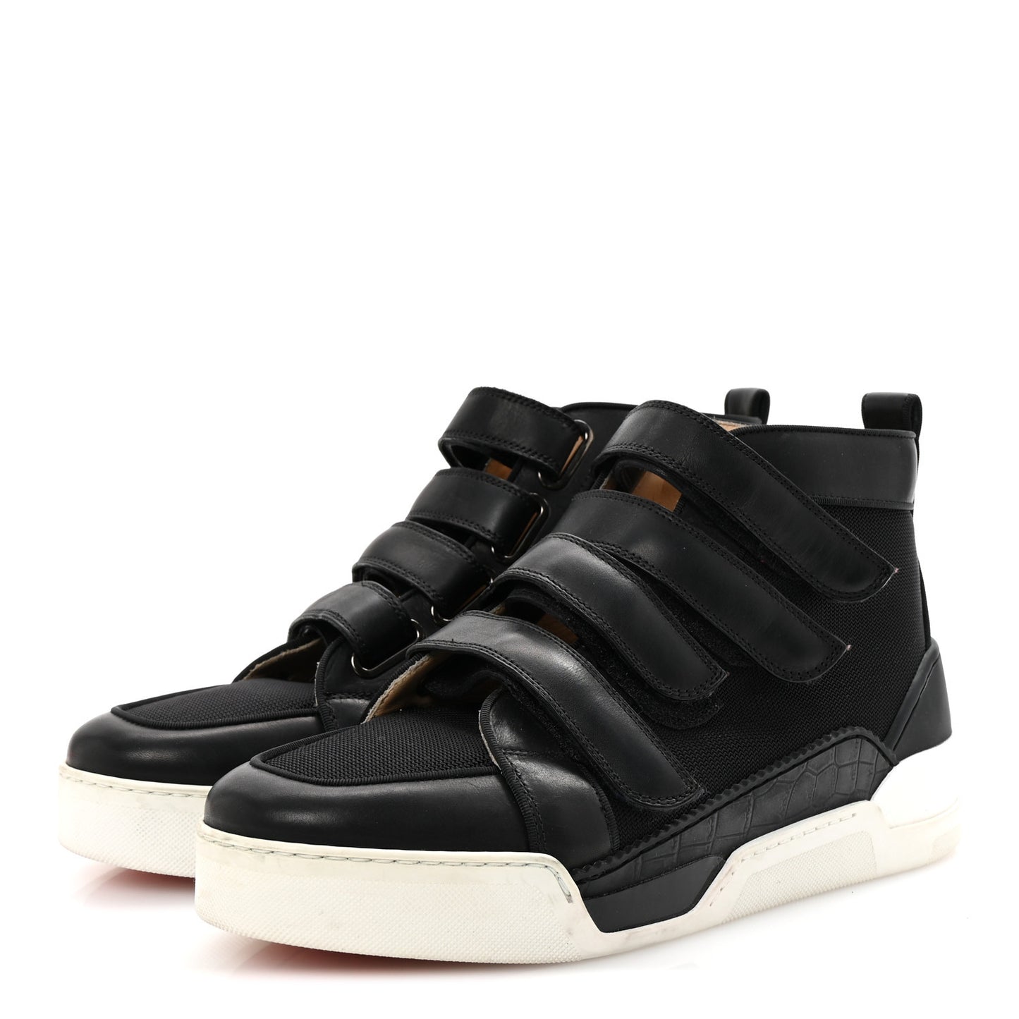 Calfskin Mens Rankiddo High Top Sneakers 43 Black