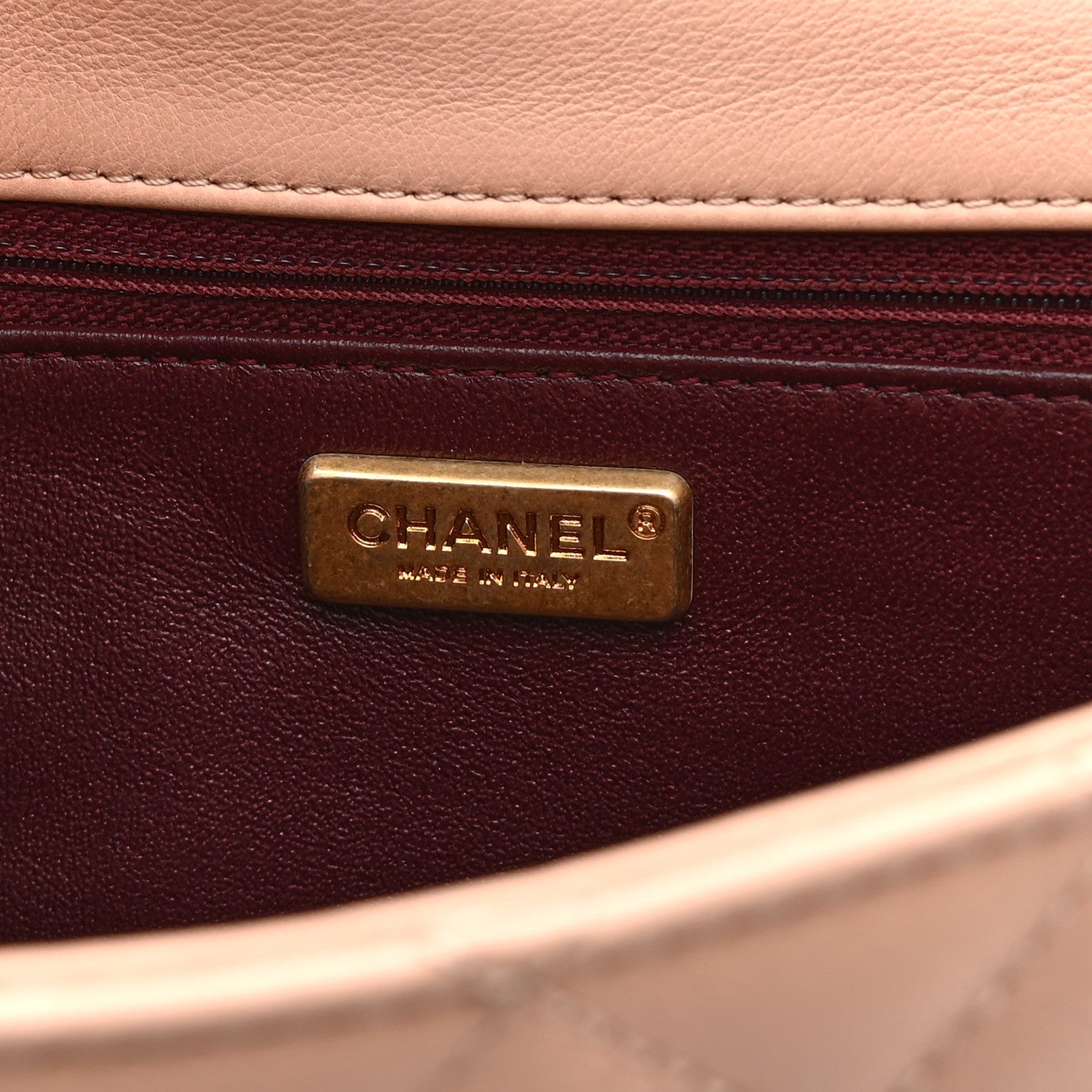 Chanel Calfskin Quilted Rock The Corner Flap Beige 6 of 10