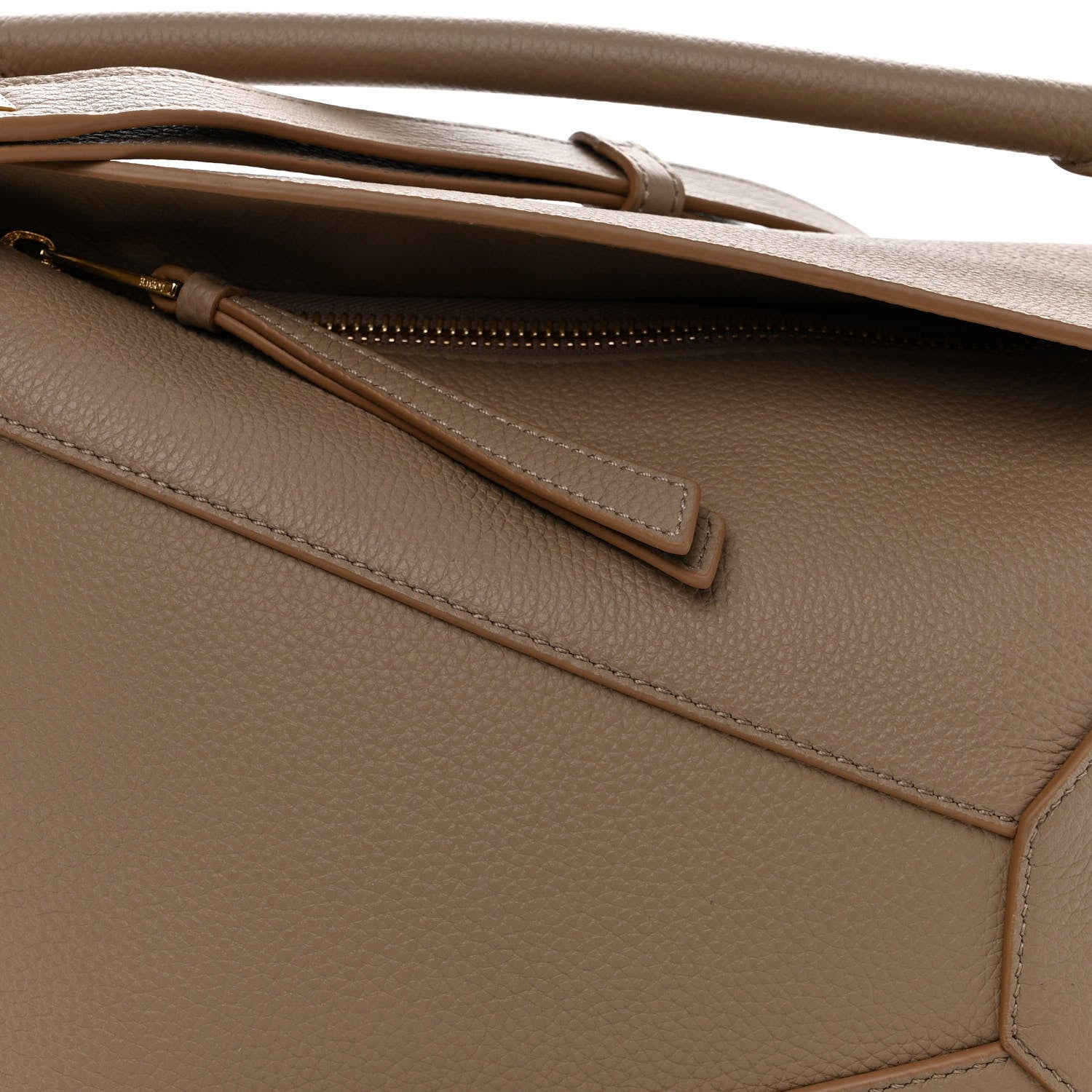 Loewe Grained Calfskin Small Puzzle Edge Bag Sand 8 of 10