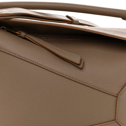 Loewe Grained Calfskin Small Puzzle Edge Bag Sand 8 of 10