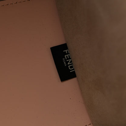 Fendi Vitello King Plexiglass Logo Embossed Medium Fendi Sunshine Shopper Tote Light Rose 7 of 12