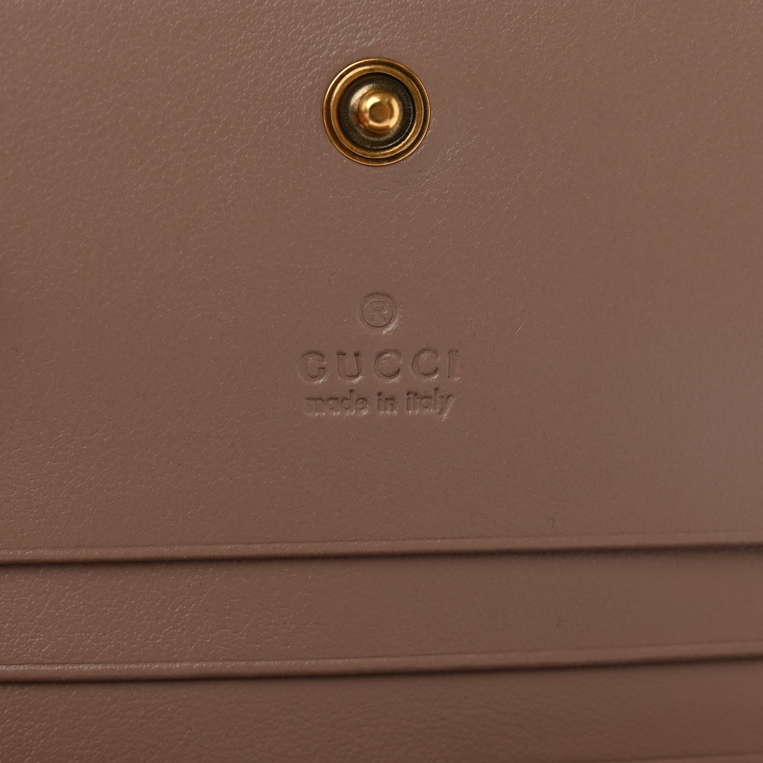 Gucci Calfskin Matelasse GG Marmont Card Case Wallet Porcelain Rose 6 of 7