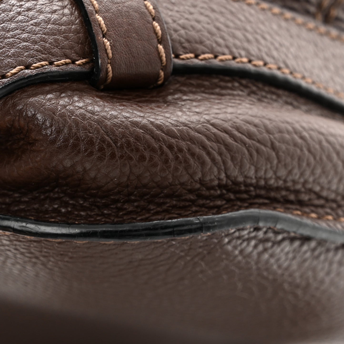 Calfskin Mini Marcie Round Crossbody Bag Coffee Shot