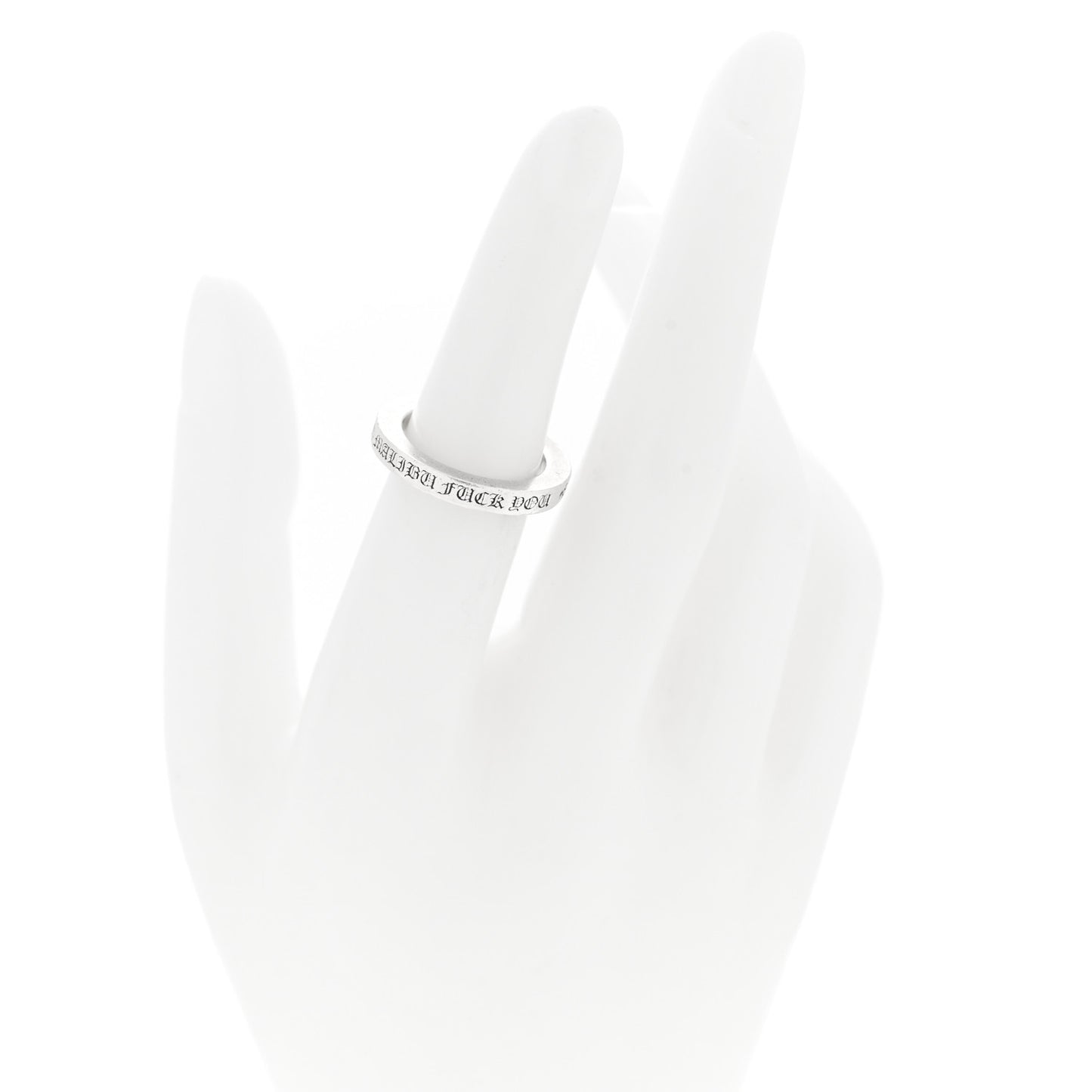 Sterling Silver CH Malibu Fck You Spacer Ring 50 5.5