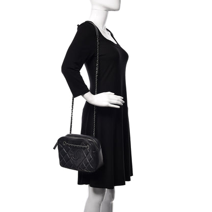 Chanel Calfskin Quilted Small Ballerine Camera Case Black 2 of 18