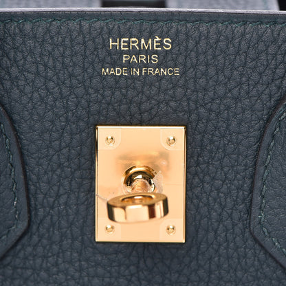 Hermes Togo Birkin 25 Vert Cypress 20 of 32