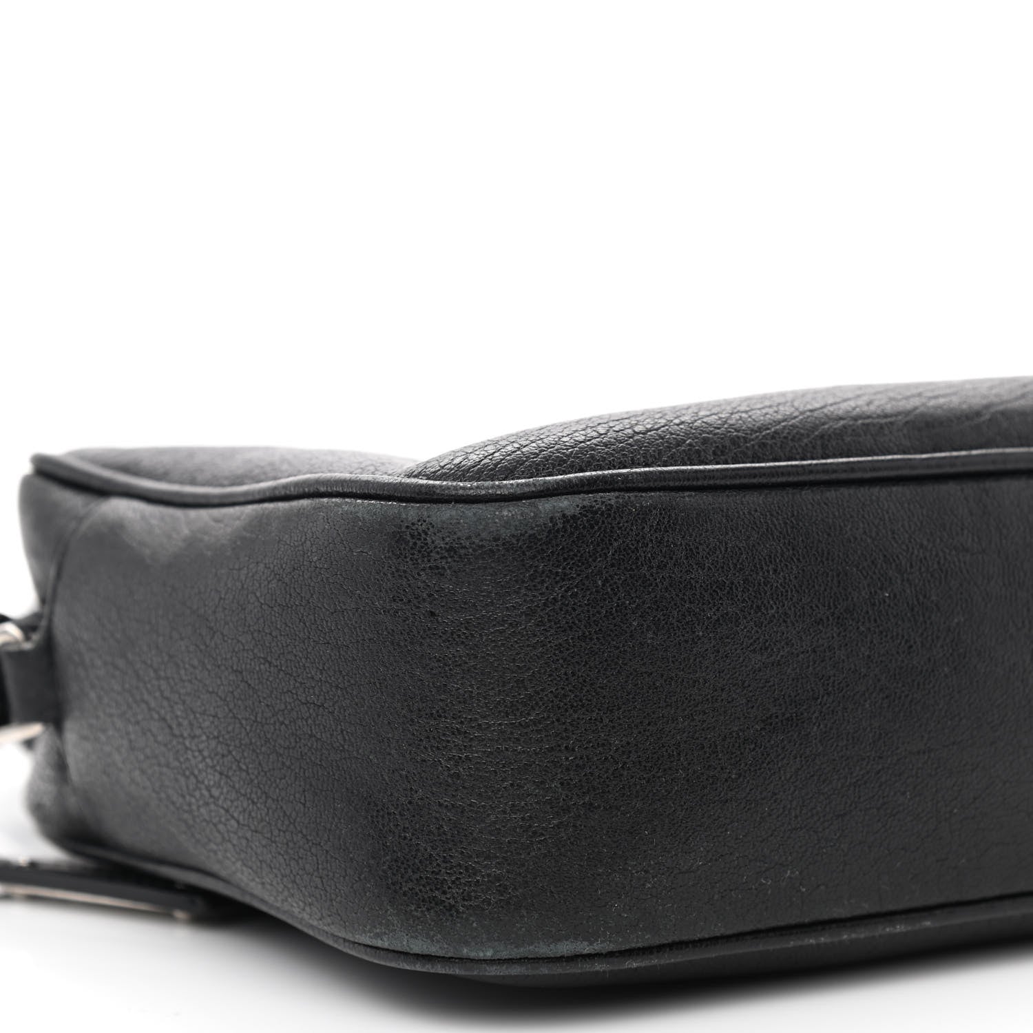 Saint Laurent Lambskin Monogram Embossed Small Lou Camera Bag Black 9 of 12