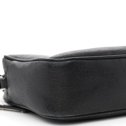 Saint Laurent Lambskin Monogram Embossed Small Lou Camera Bag Black 9 of 12