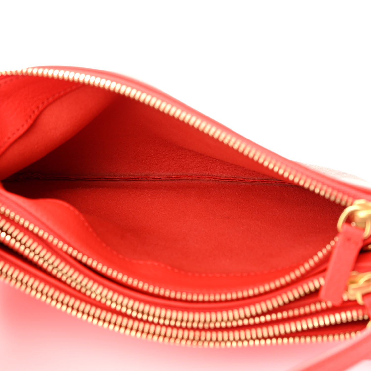 Celine Goatskin Small Trio Crossbody Bag Alizarin 5 of 14