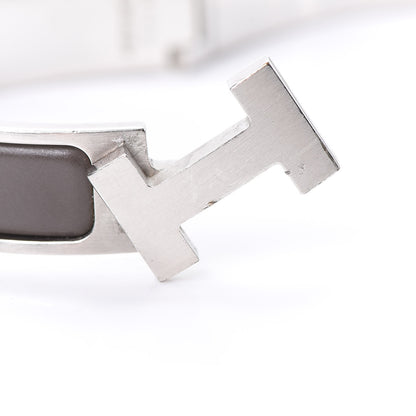 Hermes Matte Enamel Narrow Clic Clac HH Bracelet T5 Etain 6 of 6