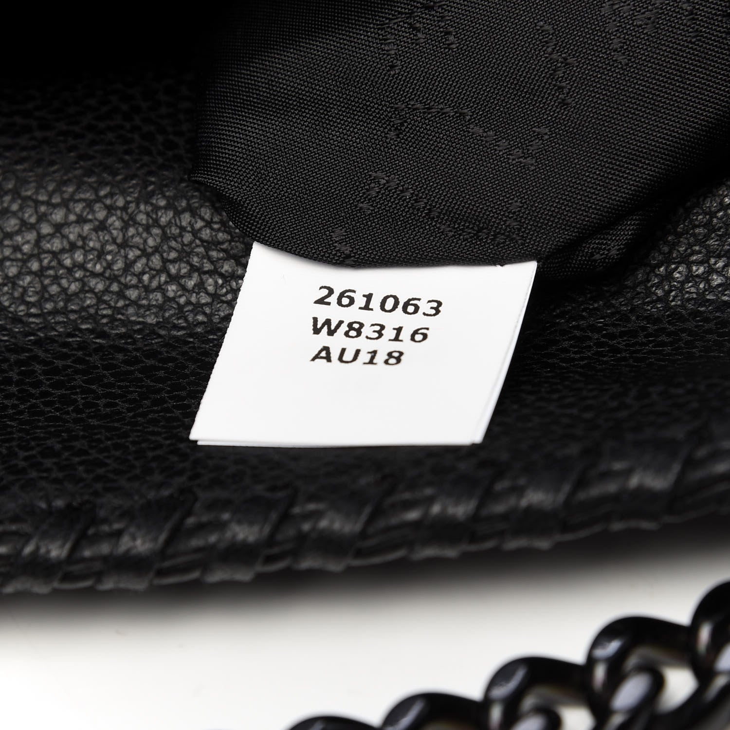 Stella McCartney Faux Grained Leather Graffiti Print Small Falabella Tote Black 9 of 9