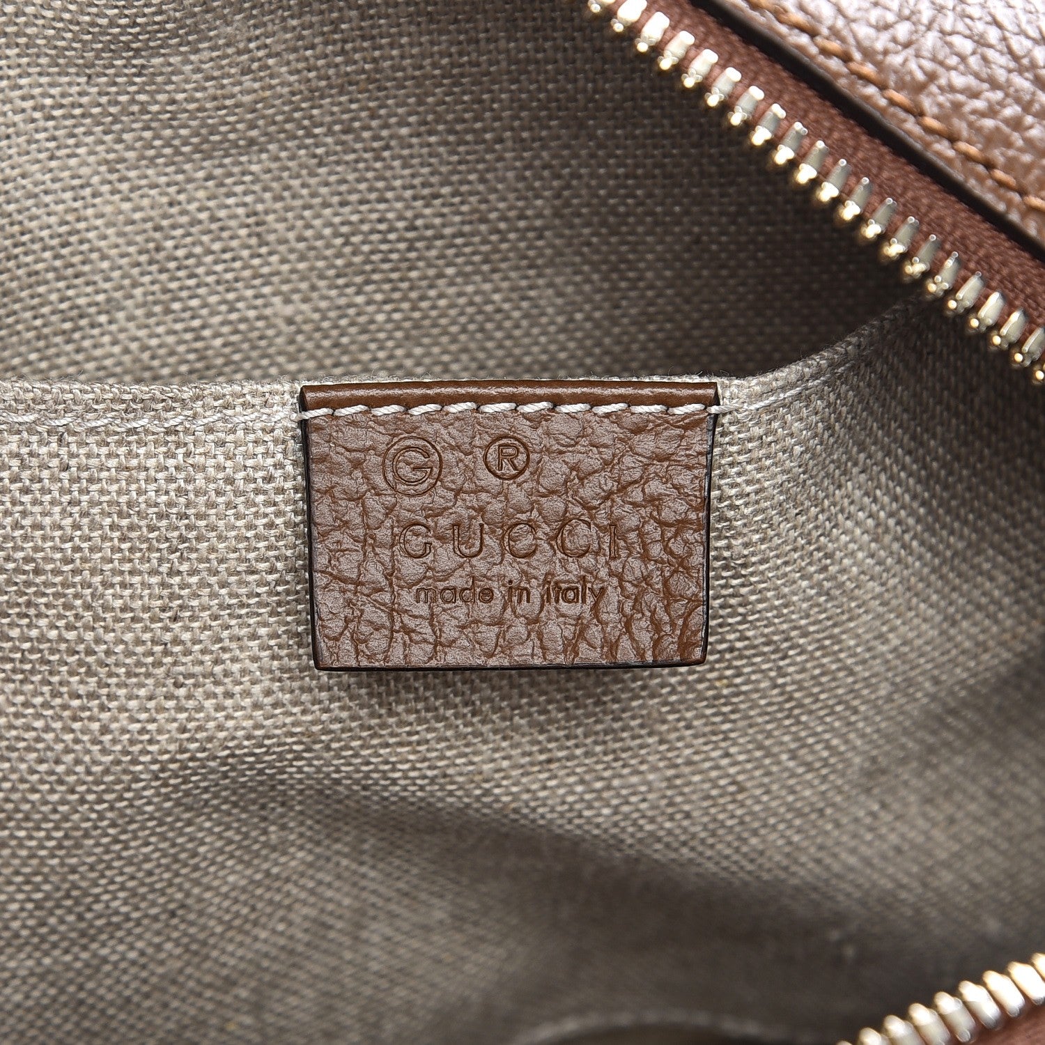 Gucci Monogram Mini Bree Messenger Bag Beige Tabacco 6 of 7