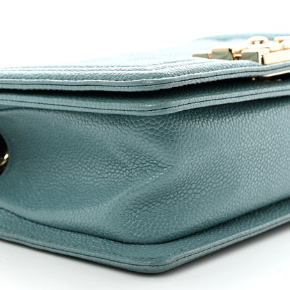 Chanel Caviar Quilted Small Boy Flap Light Blue 9 of 10