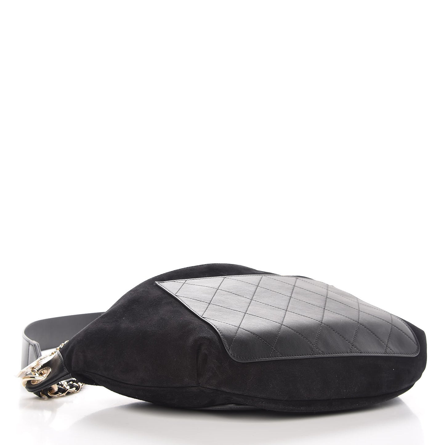 x Pharrell Williams Suede Calfskin Oversized Waist Belt Bag Black