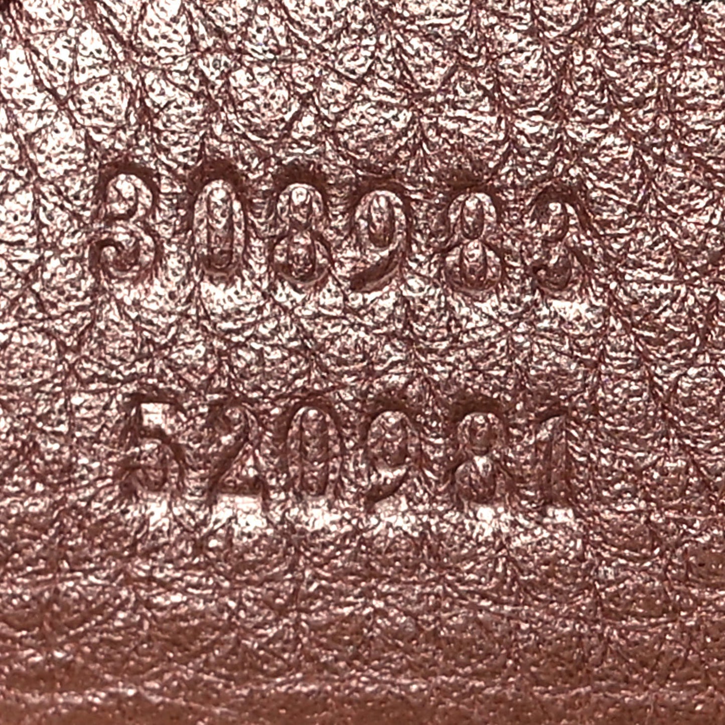 Metallic Pebbled Calfskin Small Soho Bowler Pink