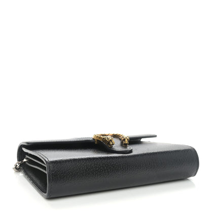 Gucci Calfskin Web Mini Dionysus Chain Wallet Black 4 of 13