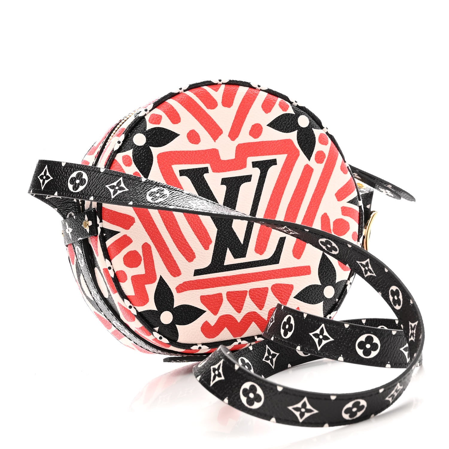 Louis Vuitton Monogram Giant Crafty Boite Chapeau Souple PM Creme Rouge Black 3 of 9