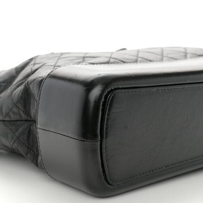 Chanel Aged Calfskin Quilted Large Gabrielle Shopping Tote Black 9 of 12