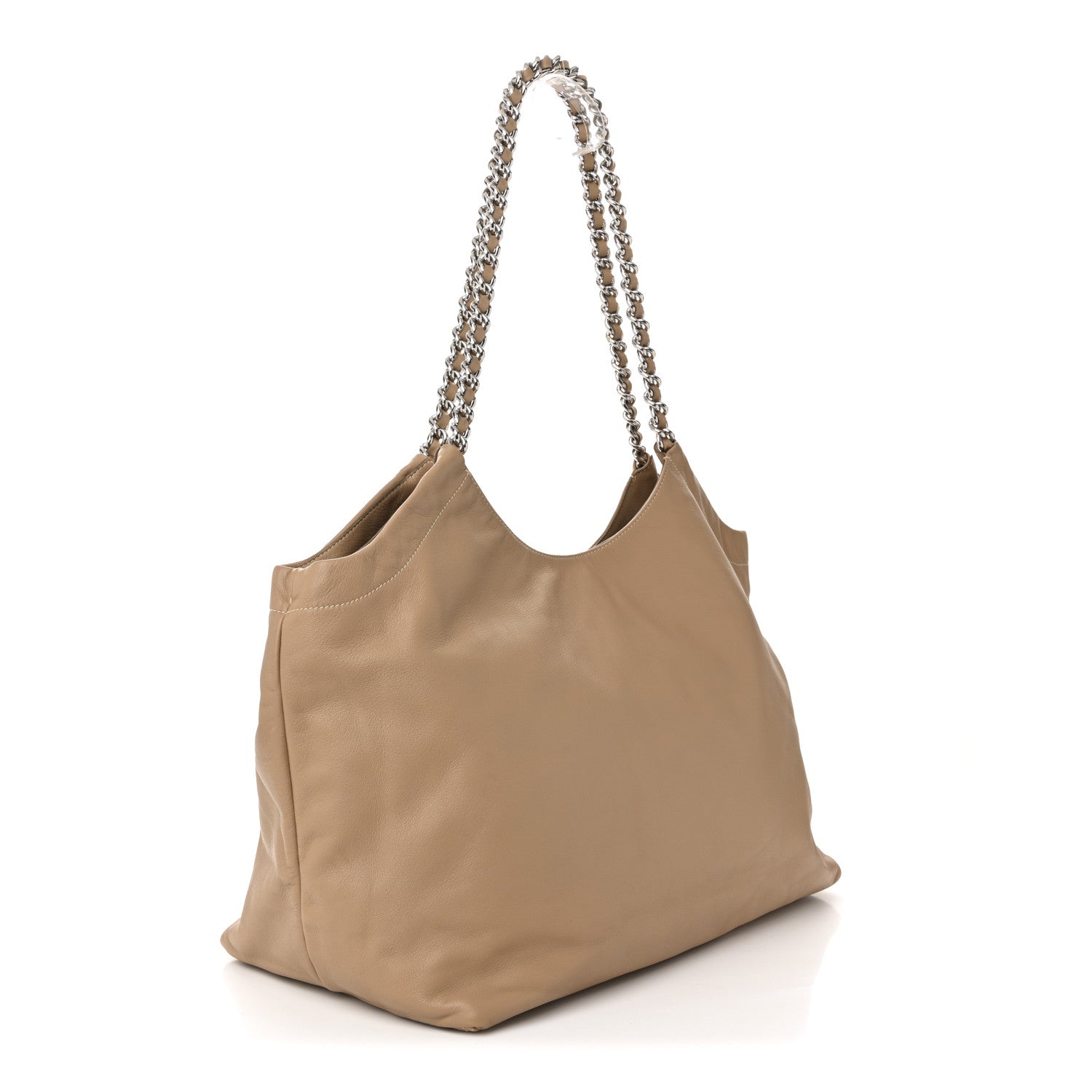 Prada Soft Calf Chain Tote Sughero 4 of 21